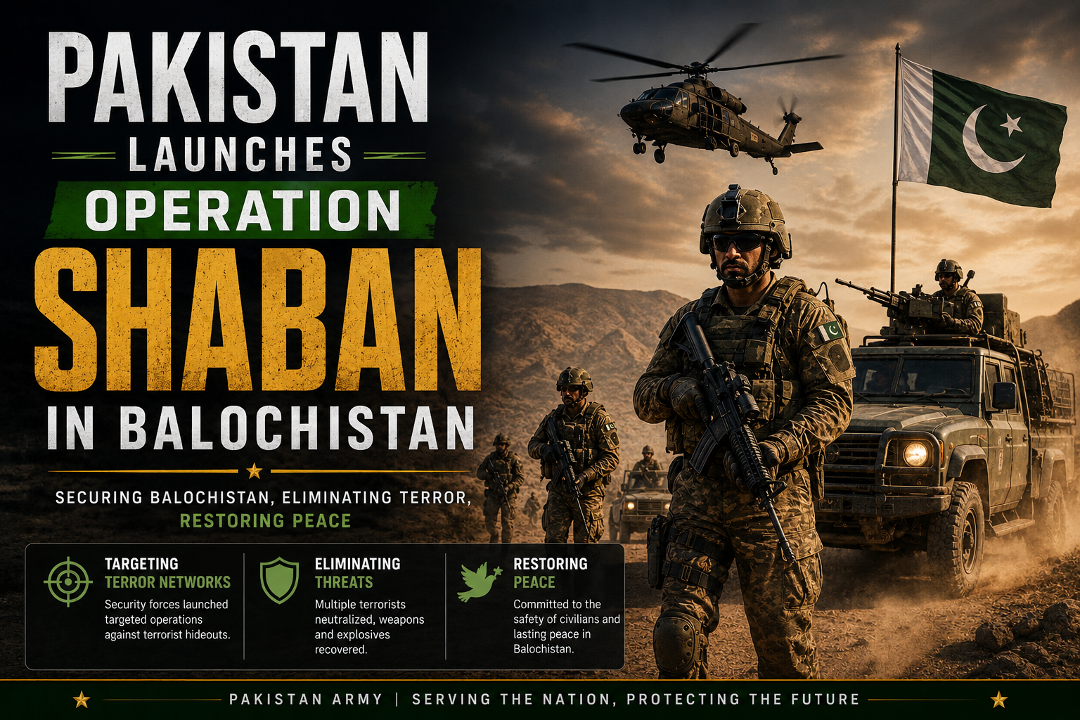 Pakistan Launches Operation Shaban in Balochistan