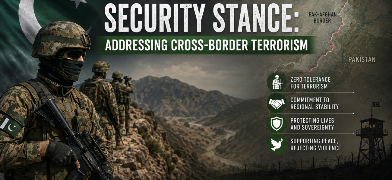 Pakistan’s Security Stance: Addressing Cross-Border Terrorism