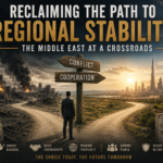 Reclaiming the Path to Regional Stability: The Middle East at a Crossroads Reclaiming the Path to Regional Stability: The Middle East at a Crossroads