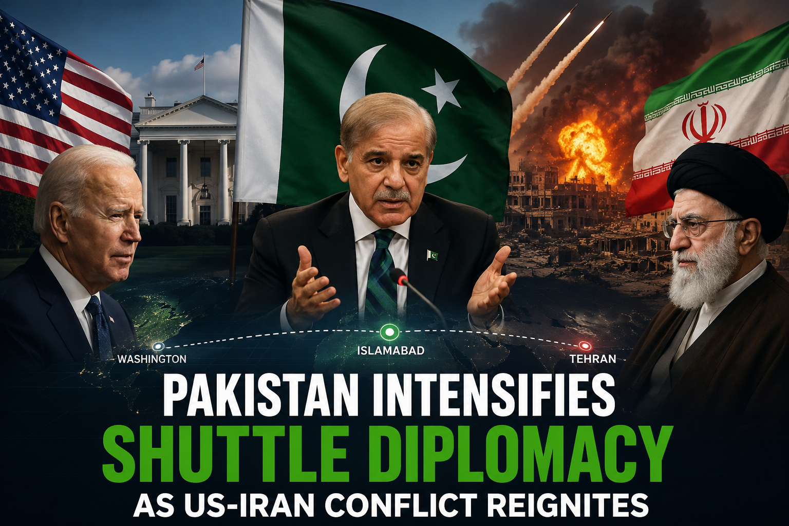 Pakistan Intensifies Shuttle Diplomacy as US-Iran Conflict Reignites