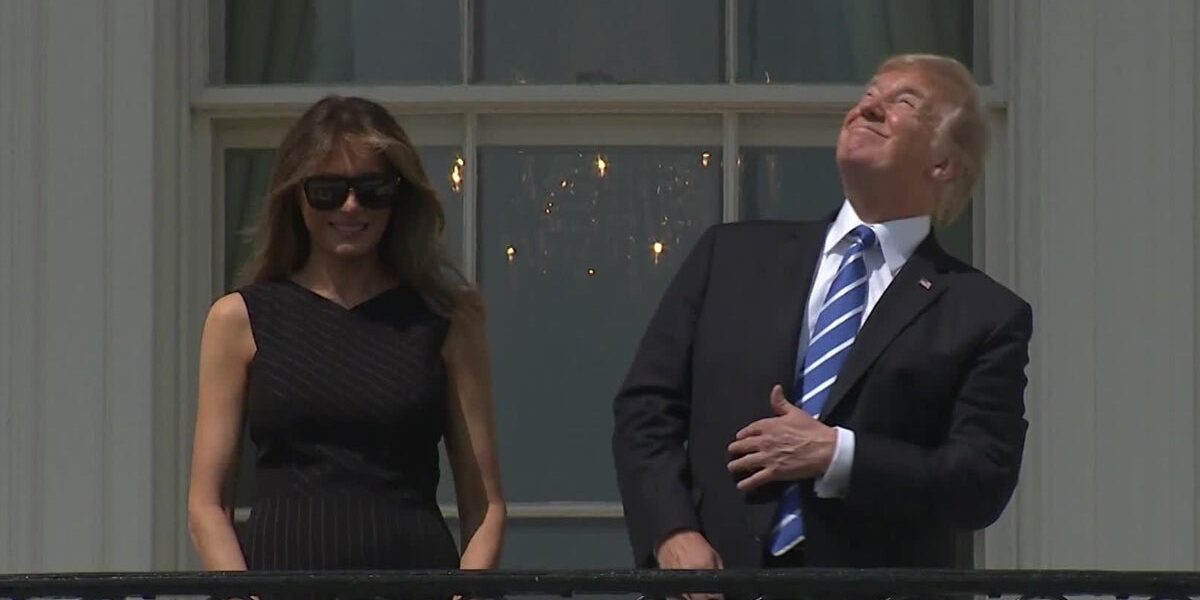 White House Memes Trump with Solar Eclipse Safety Reminder