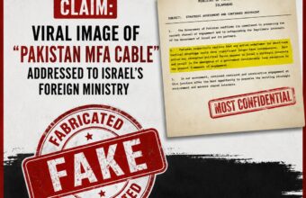 Fabricated ‘Pakistan MFA cable’ to Israel circulates online Fabricated ‘Pakistan MFA cable’ to Israel circulates online