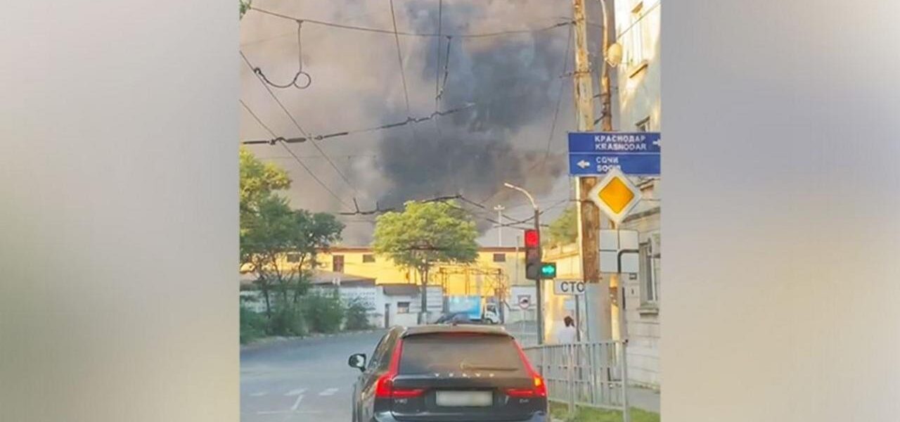 Major Russian Grain Terminal Damaged in Ukraine Black Sea Port Attack Major Russian Grain Terminal Damaged in Ukraine Black Sea Port Attack