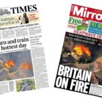 UK Heatwave: Fires and Train Derailment Mark Hottest Day