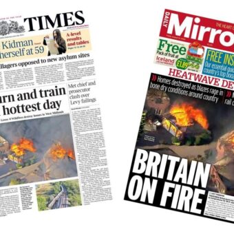 UK Heatwave: Fires and Train Derailment Mark Hottest Day UK Heatwave: Fires and Train Derailment Mark Hottest Day