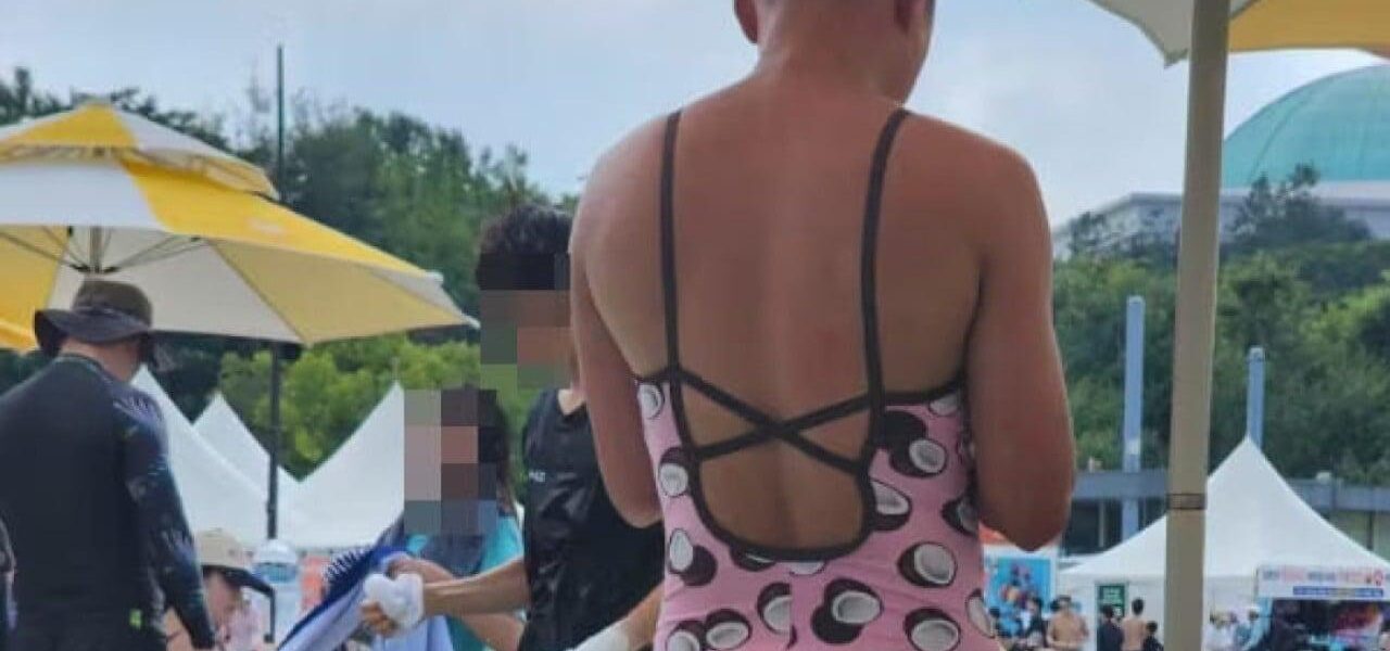 South Korean Man in Pink Swimsuit Sparks Online Debate Amid Heatwave South Korean Man in Pink Swimsuit Sparks Online Debate Amid Heatwave