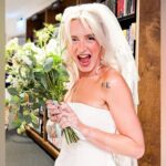 Thrifty Bride Shines in £2 Charity Shop Dress at Unique Wedding Thrifty Bride Shines in £2 Charity Shop Dress at Unique Wedding
