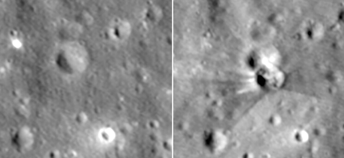 NASA Releases Before and After Images of Moon Crater Following SpaceX Crash
