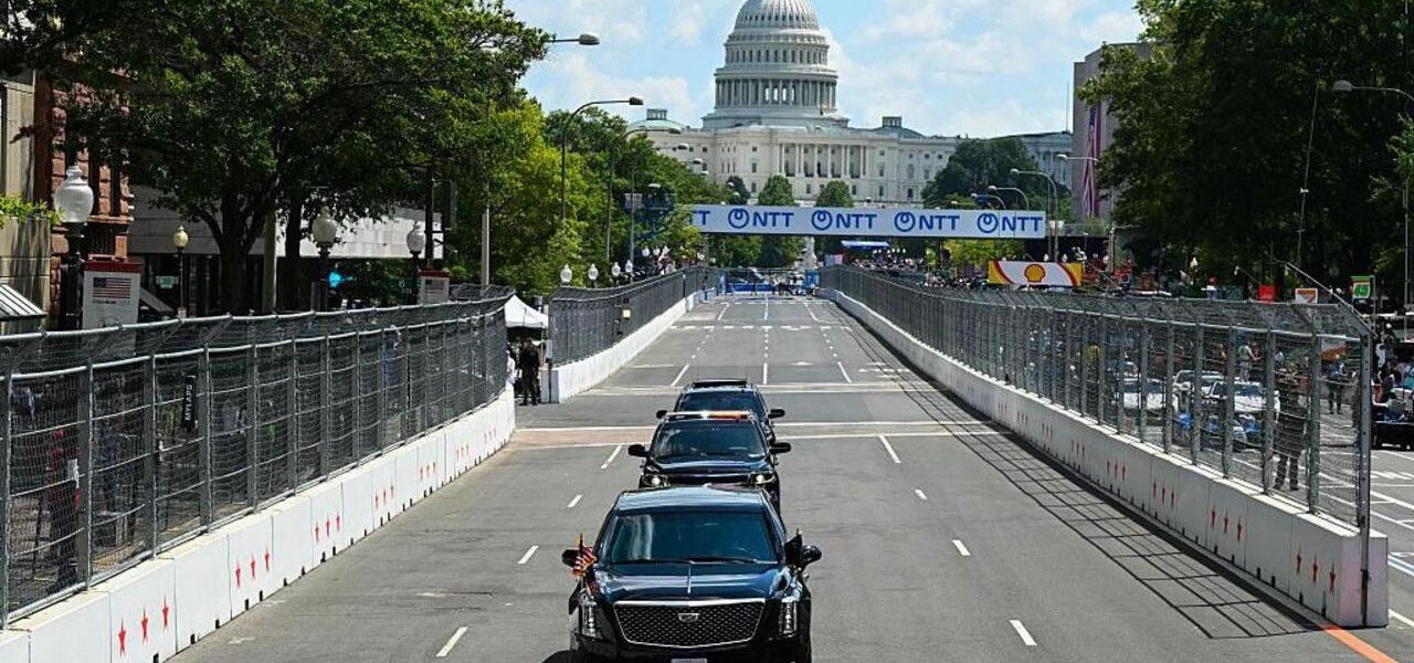 Trump Attends High-Speed IndyCar Race in Washington to Mark National Bicentennial Trump Attends High-Speed IndyCar Race in Washington to Mark National Bicentennial