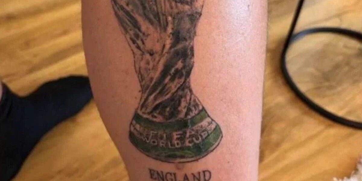 England Fan Revises Viral World Cup Tattoo Following Argentina’s Victory England Fan Revises Viral World Cup Tattoo Following Argentina’s Victory