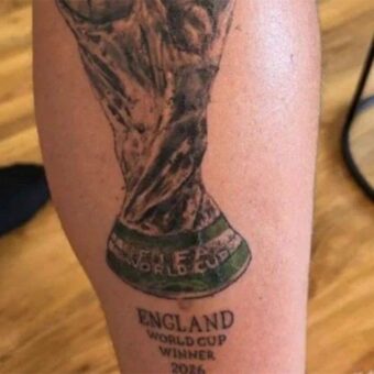 England Fan Revises Viral World Cup Tattoo Following Argentina’s Victory England Fan Revises Viral World Cup Tattoo Following Argentina’s Victory