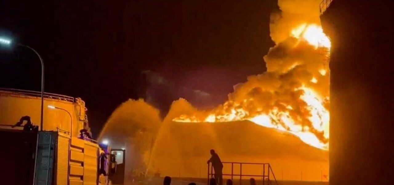 Libyan Authorities Combat Major Fire at Zawiya Oil Refinery After Drone Strike Libyan Authorities Combat Major Fire at Zawiya Oil Refinery After Drone Strike