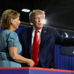 Protester Disrupts Trump Rally for Darline Graham Following Debate Gaffe Protester Disrupts Trump Rally for Darline Graham Following Debate Gaffe
