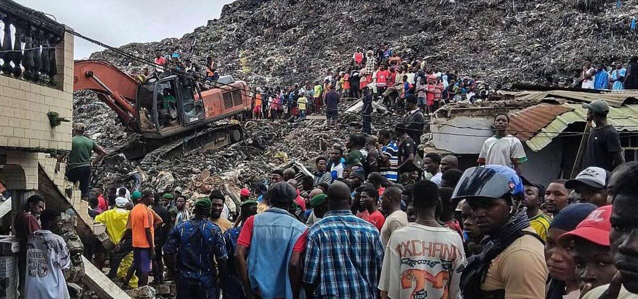 Guinea Landfill Collapse: 30 Dead as Rubbish Mound Engulfs Homes Guinea Landfill Collapse: 30 Dead as Rubbish Mound Engulfs Homes
