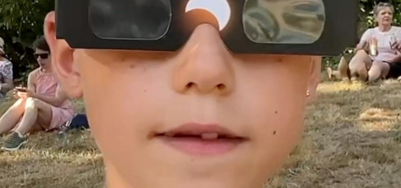 Eight-Year-Old Jacob Experiences Historic Solar Eclipse