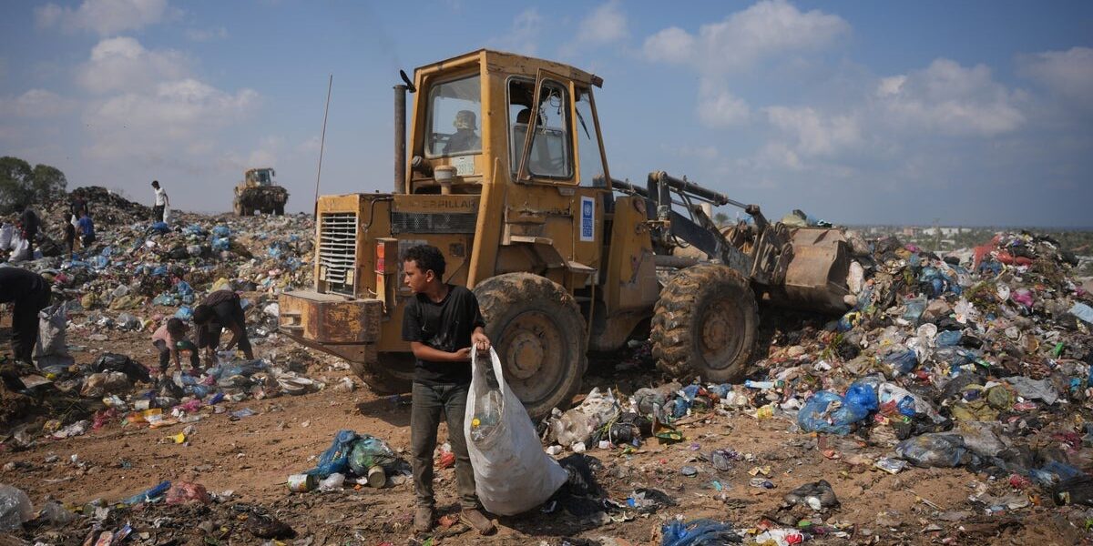 Gaza Crisis: Displaced Palestinians Scavenge Trash for Cooking Fuel Gaza Crisis: Displaced Palestinians Scavenge Trash for Cooking Fuel
