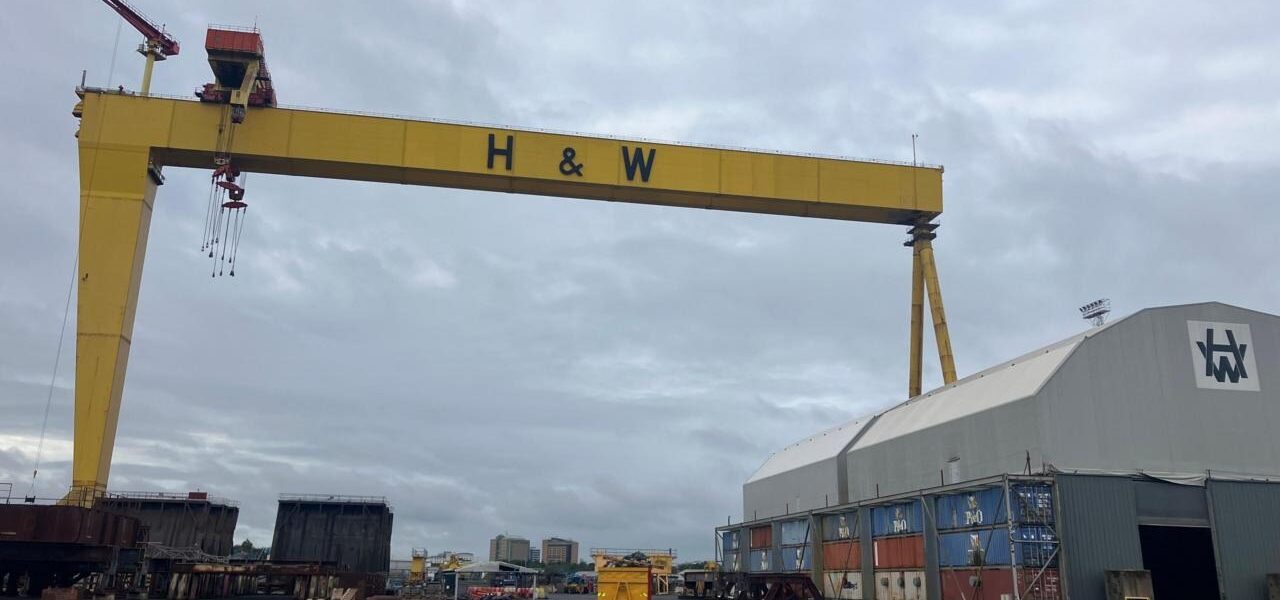 Harland & Wolff Cranes Undergo Major Refurbishment Ahead of Defence Contract