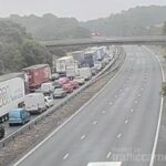 M6 Motorway Section Closed Following Severe Collision Involving HGVs and Car