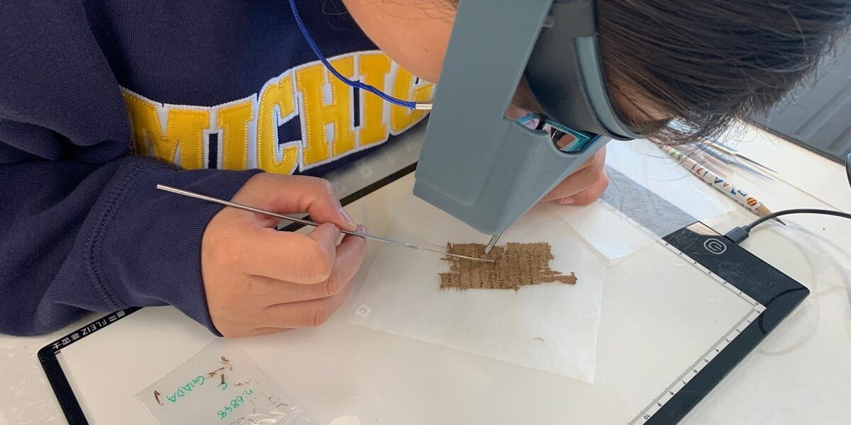 Nine Scholars Attend University of Michigan Seminar on Papyrus Manuscript Conservation Nine Scholars Attend University of Michigan Seminar on Papyrus Manuscript Conservation