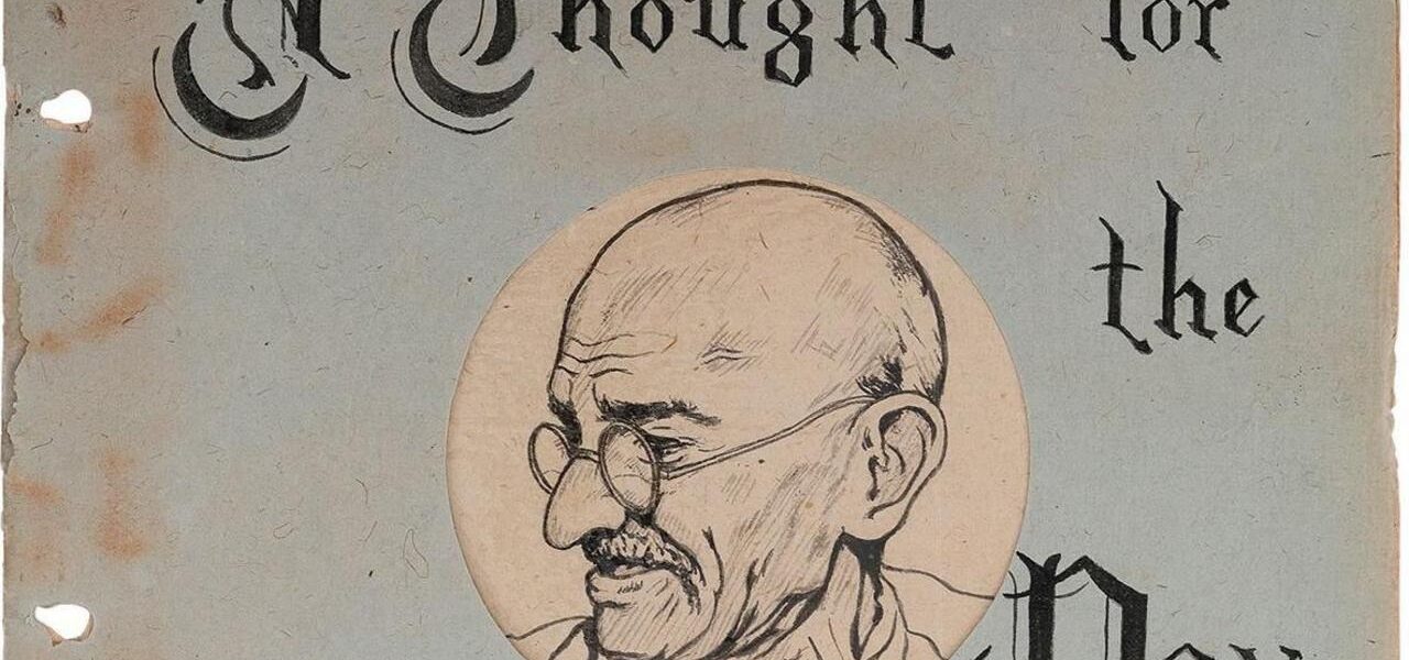 Gandhi’s Handwritten Notes Fetch .69M at Indian Auction