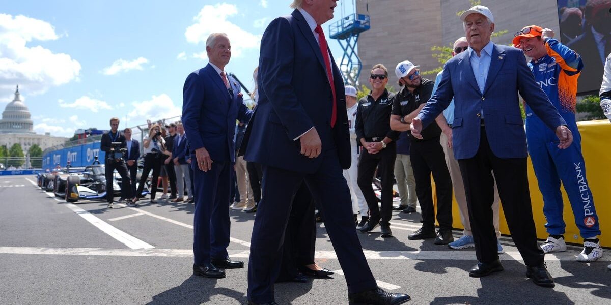 Trump Attends Freedom 250 Grand Prix in Washington