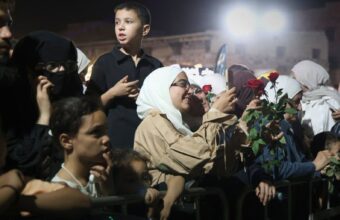 Syrian Army Helicopters Drop Roses on Damascus Festival Crowds