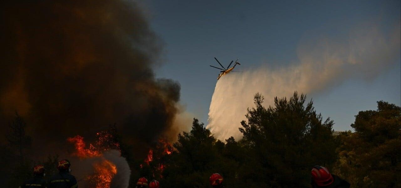 Greece Wildfire Crisis: Helicopters Collide in Mid-Air