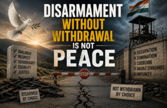 Disarmament Without Withdrawal Is Not Peace Disarmament Without Withdrawal Is Not Peace