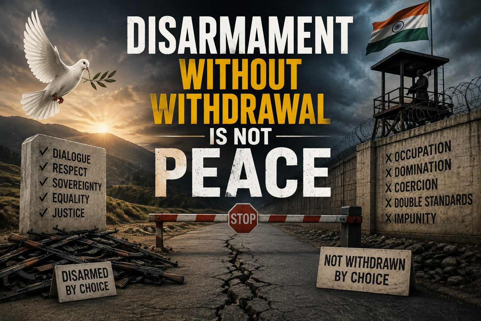 Disarmament Without Withdrawal Is Not Peace