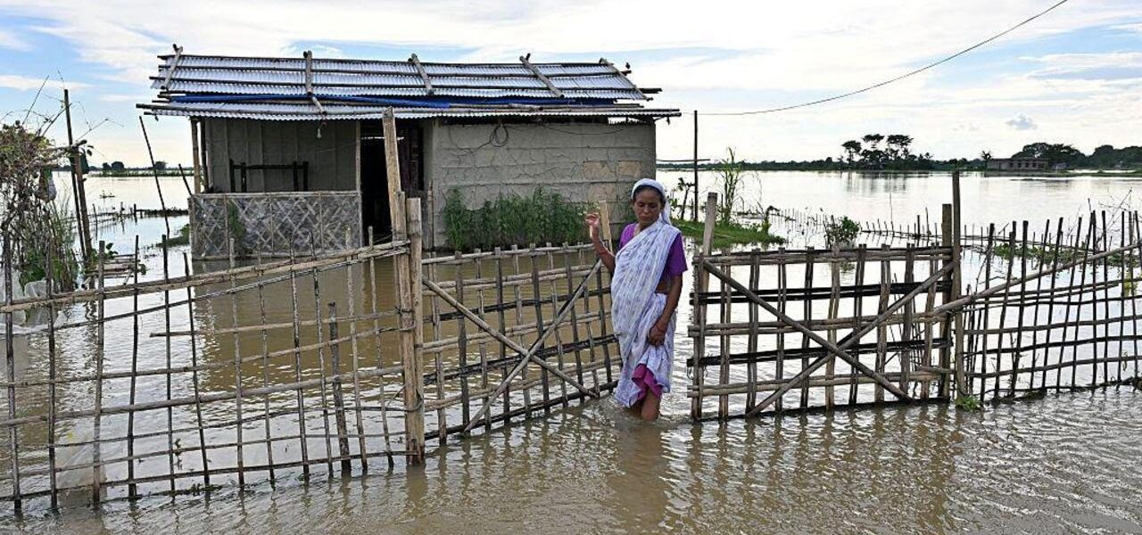 Elderly Survivor’s Daring Escape from Assam Floods on Banana Raft Elderly Survivor’s Daring Escape from Assam Floods on Banana Raft