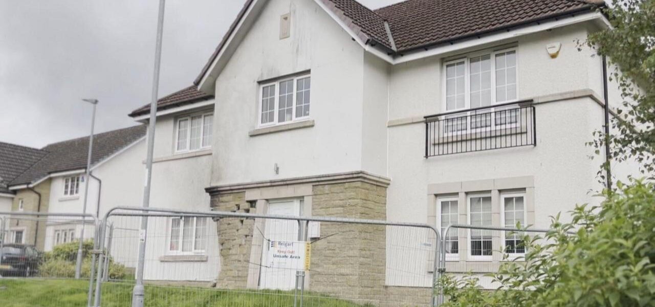 Police Investigate Car Crash into House in Glasgow Suburb Police Investigate Car Crash into House in Glasgow Suburb