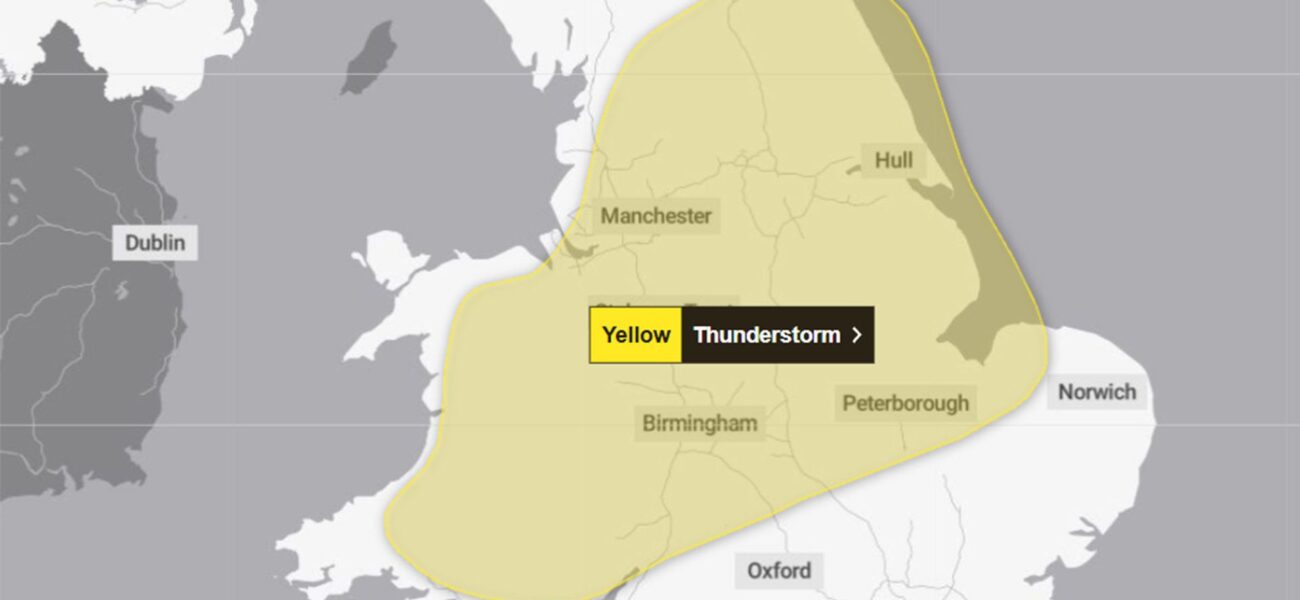 Urgent Yellow Alert: Thunderstorms Threaten Flooding and Travel Chaos in England and Wales Urgent Yellow Alert: Thunderstorms Threaten Flooding and Travel Chaos in England and Wales