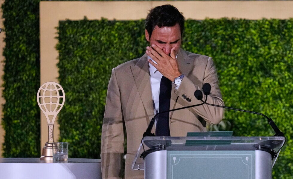 Emotional Induction: Roger Federer Enters International Tennis Hall of Fame Emotional Induction: Roger Federer Enters International Tennis Hall of Fame