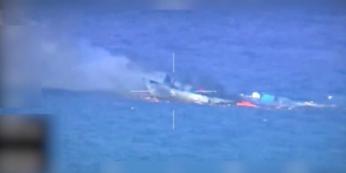 U.S. and Ecuadorian Forces Sink Alleged Drug-Trafficking Refueling Ship in Pacific