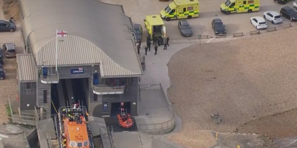 Emergency Services Mobilize as Four Individuals Stranded in Sussex Sea