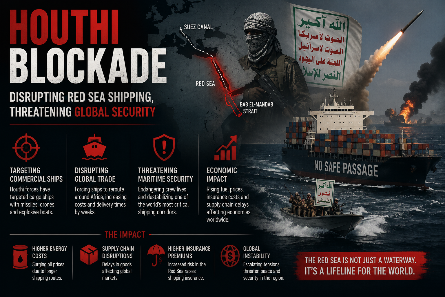 How the Houthi blockade of Saudi Arabia