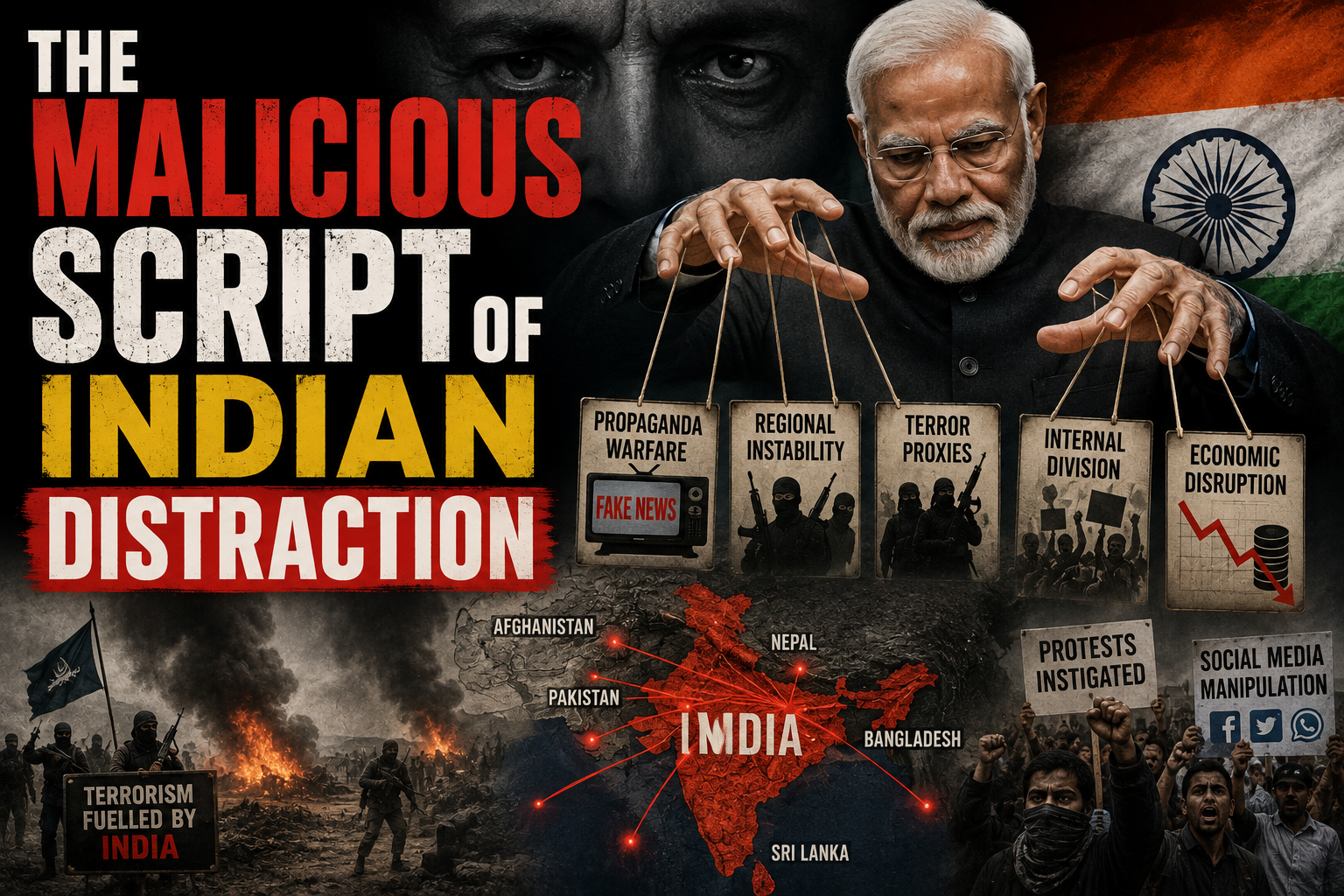 The Malicious Script of Indian Distraction