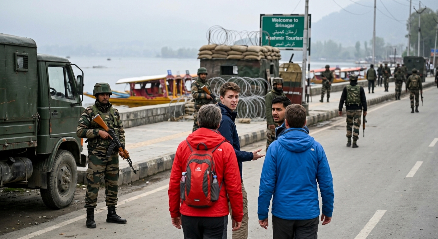 Kashmir Tourism Under Military Shadow as Tourists Question Heavy Militarization