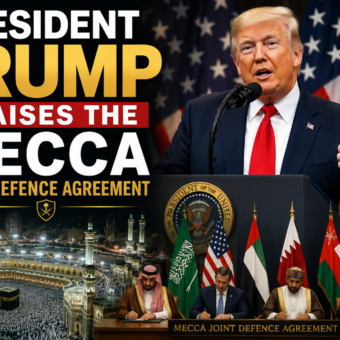 President Trump Praises the Mecca Joint Defence Agreement President Trump Praises the Mecca Joint Defence Agreement