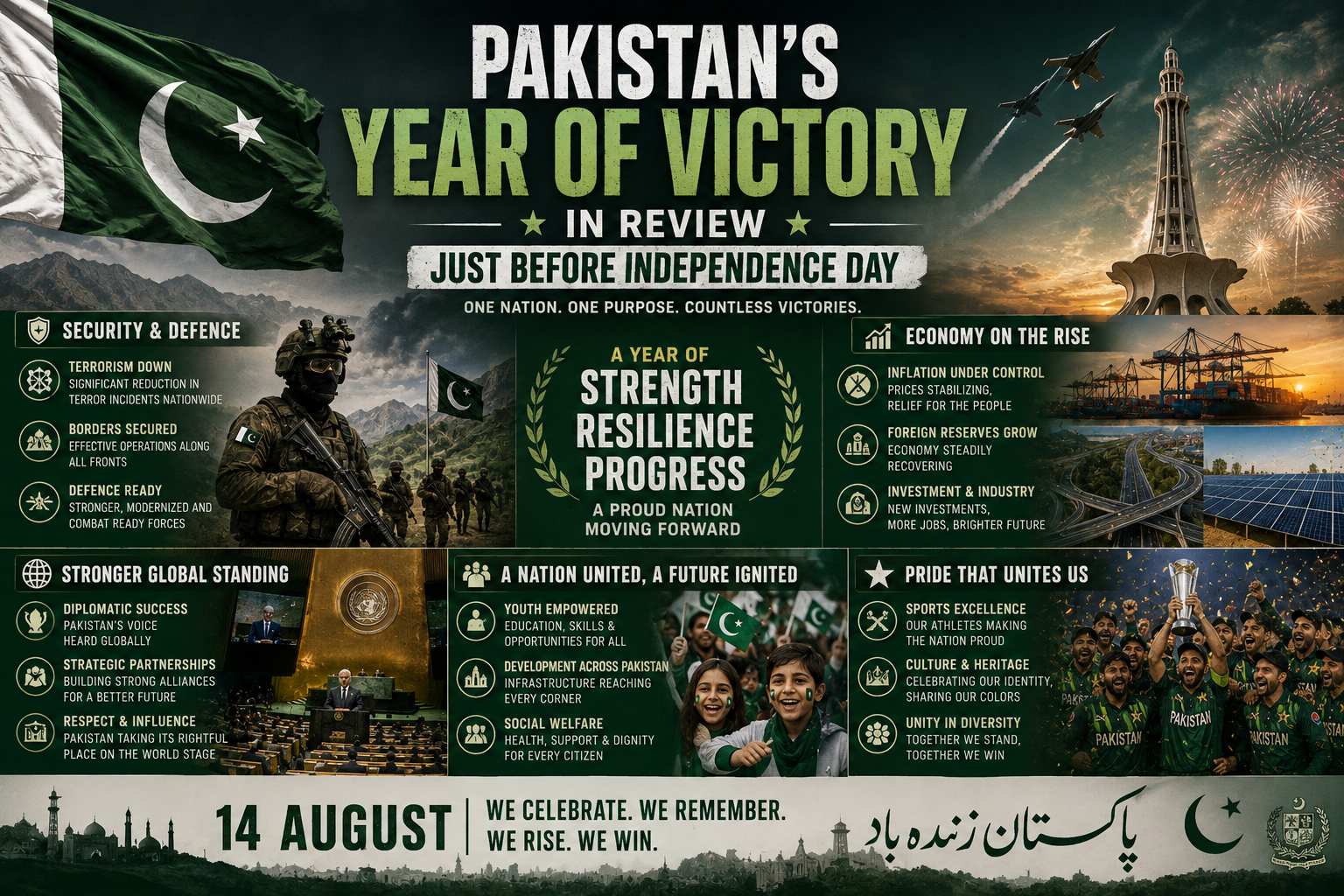 Pakistan’s Year of Victory in Review Just Before Independence Day