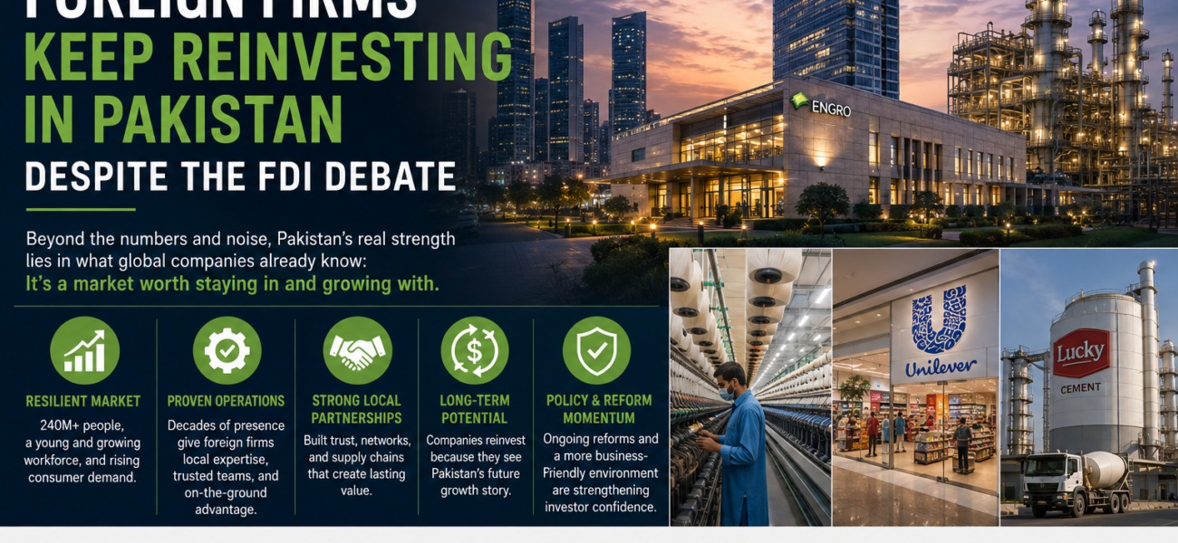 Why Foreign Firms Keep Reinvesting in Pakistan Despite the FDI Debate