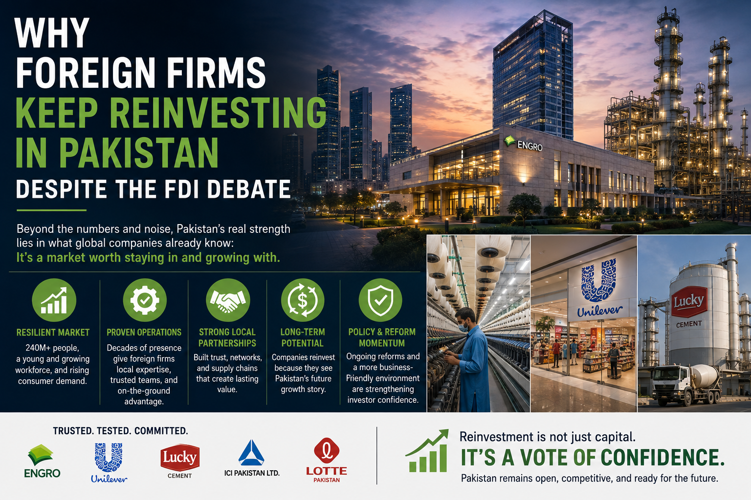 Why Foreign Firms Keep Reinvesting in Pakistan Despite the FDI Debate