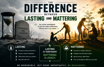 The Difference Between Lasting and Mattering The Difference Between Lasting and Mattering