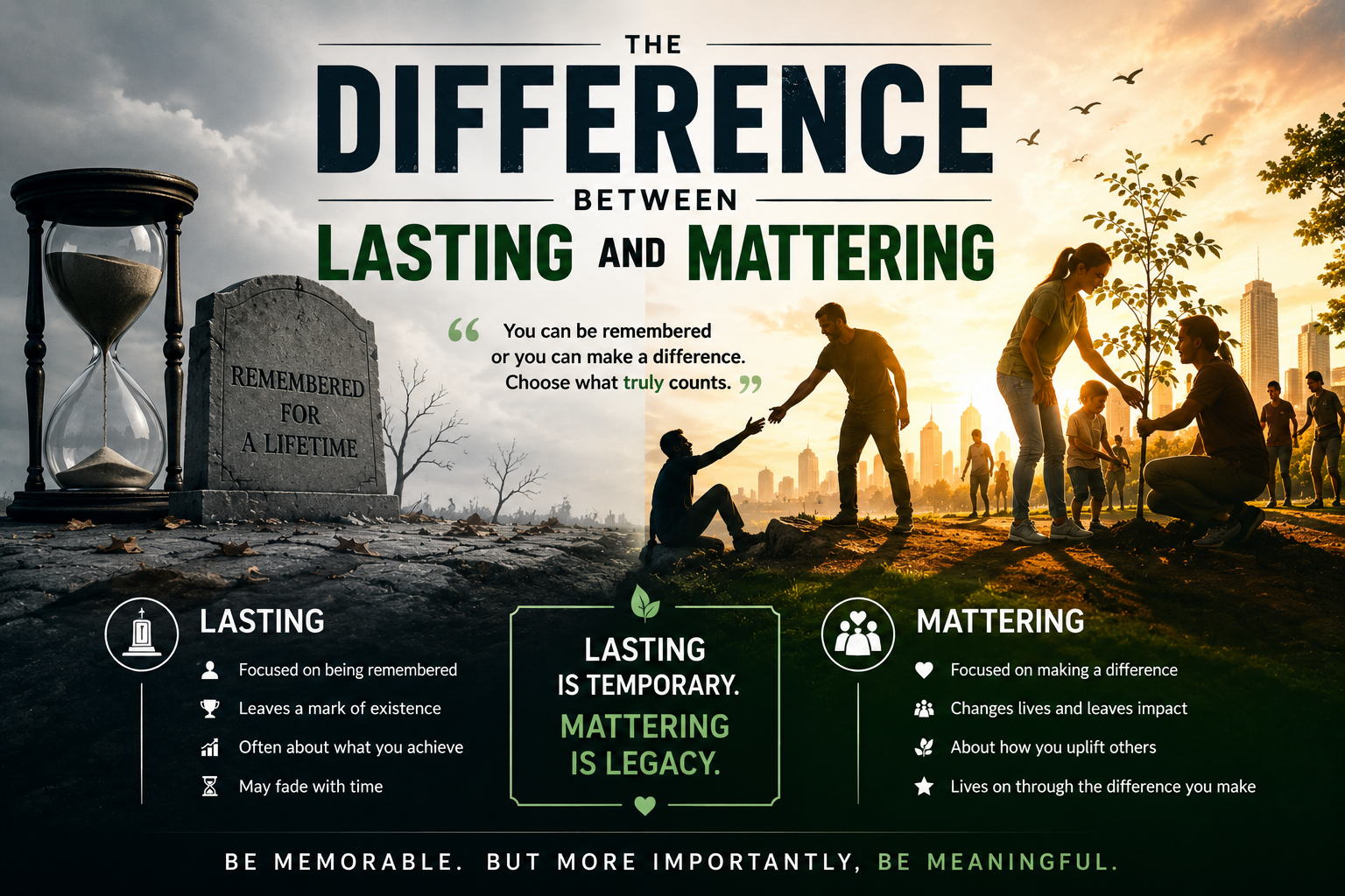 The Difference Between Lasting and Mattering