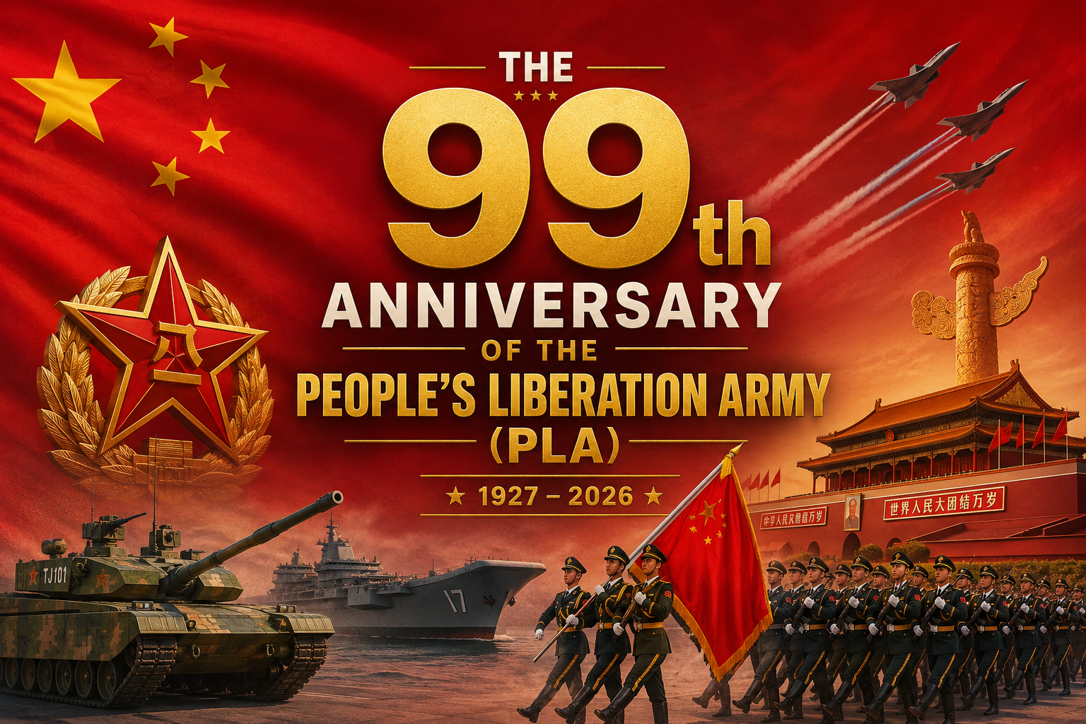 THE 99th ANNIVERSARY OF THE PEOPLE’S LIBERATION ARMY (PLA)
