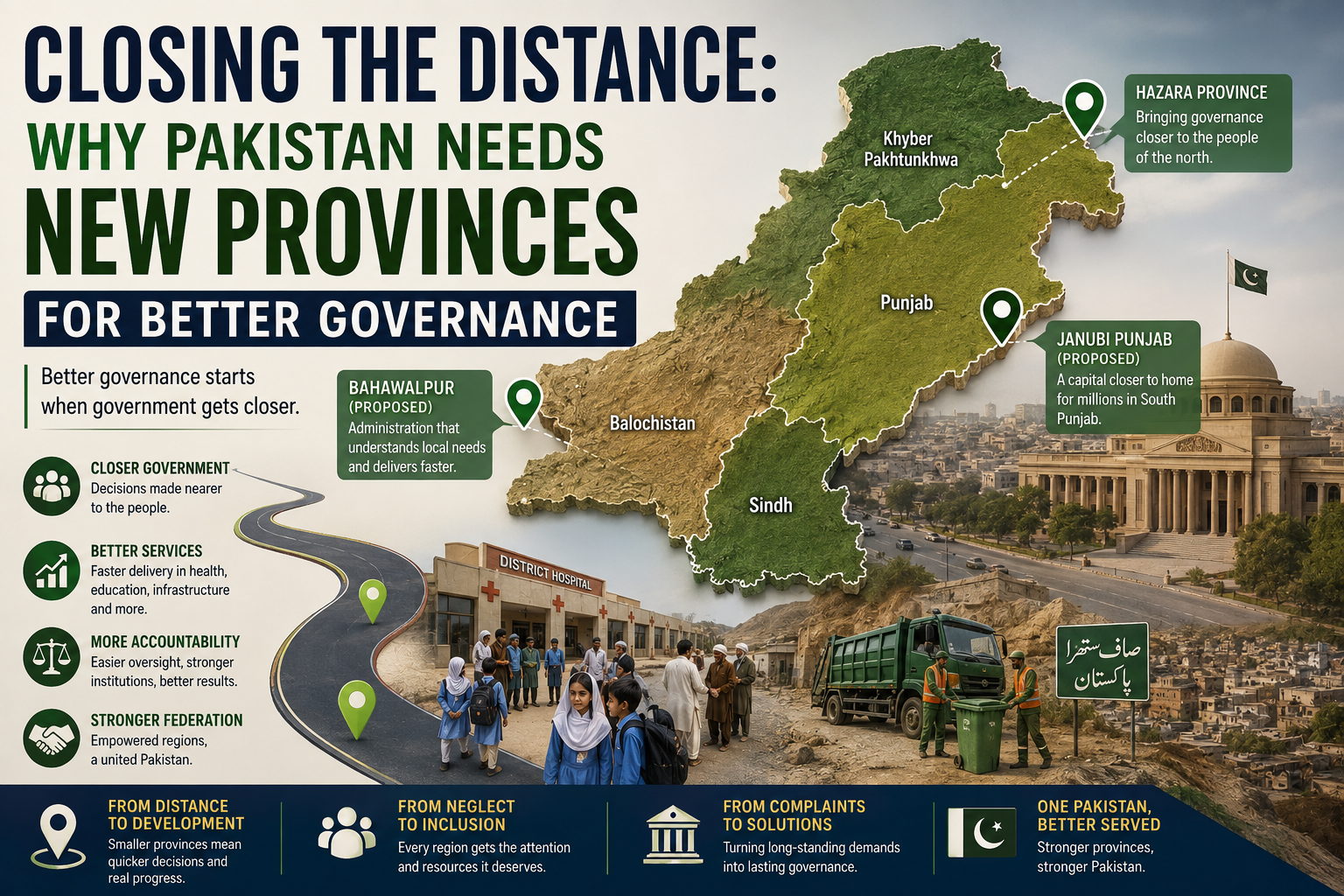 Closing the Distance: Why Pakistan Needs New Provinces for Better Governance Closing the Distance: Why Pakistan Needs New Provinces for Better Governance