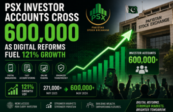 PSX Investor Accounts Cross 600,000 as Digital Reforms Fuel 121% Growth PSX Investor Accounts Cross 600,000 as Digital Reforms Fuel 121% Growth