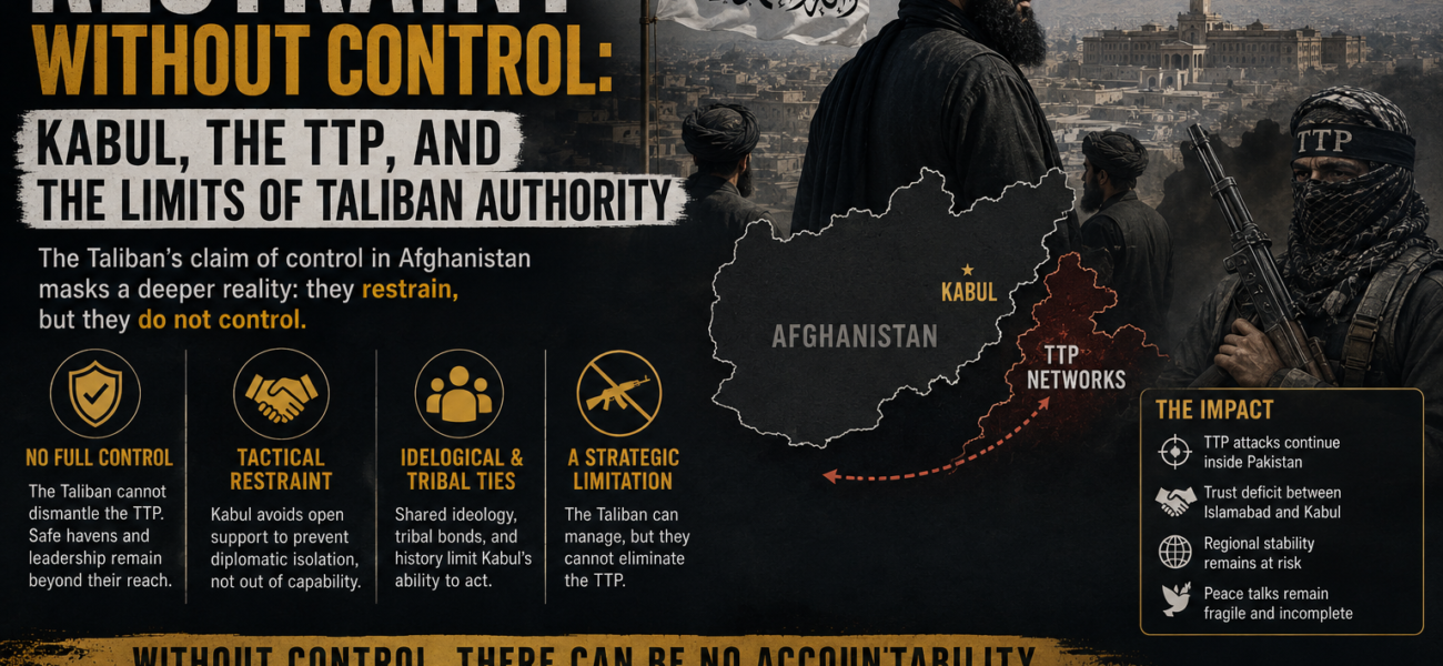 Restraint Without Control: Kabul, the TTP, and the Limits of Taliban Authority Restraint Without Control: Kabul, the TTP, and the Limits of Taliban Authority