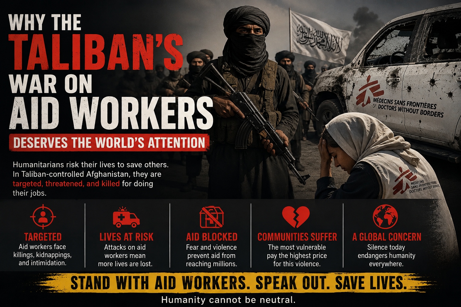 Why the Taliban's War on Aid Workers Deserves the World's Attention