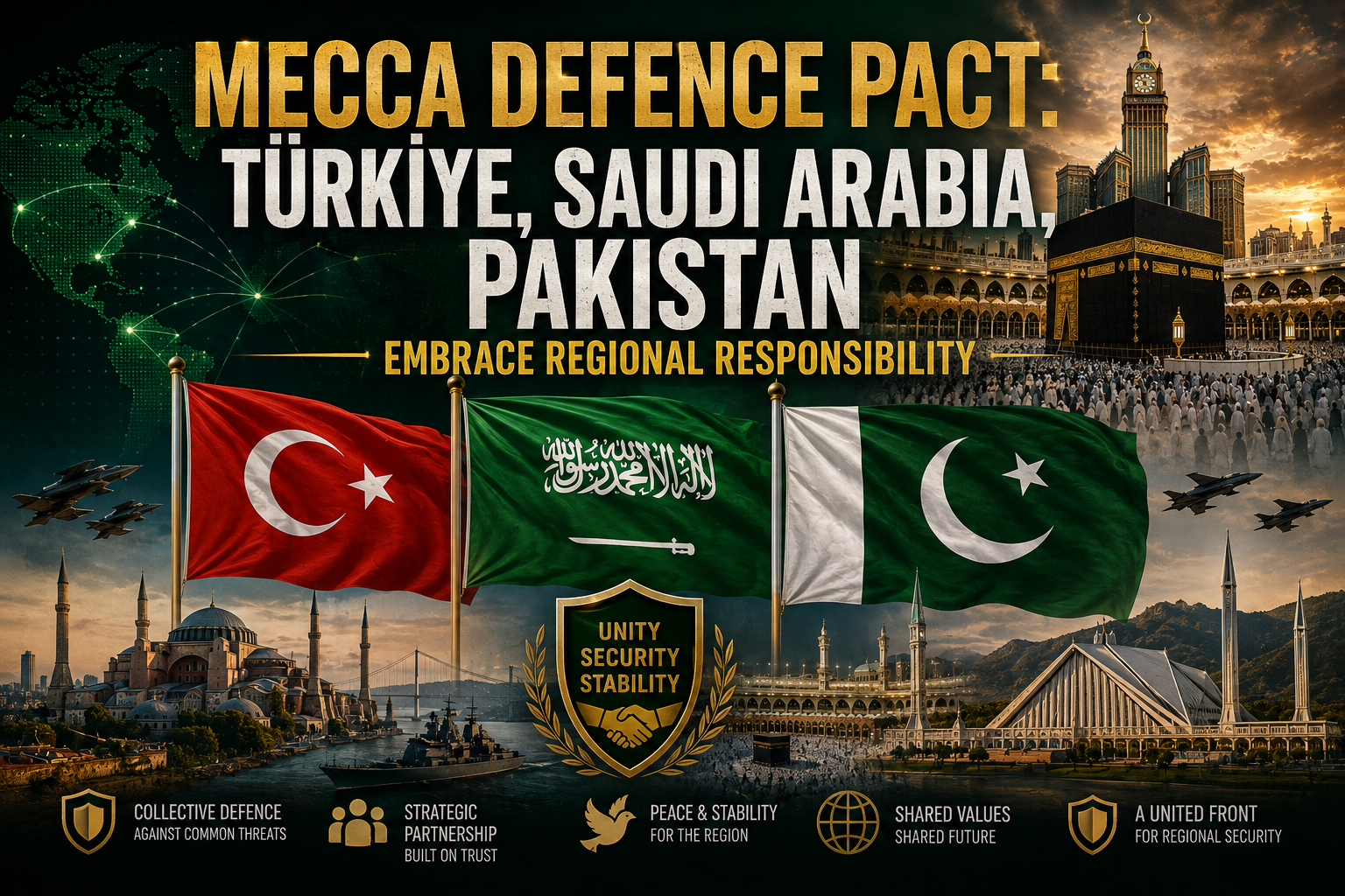 Mecca Defence Pact: Türkiye, Saudi Arabia, Pakistan Embrace Regional Responsibility